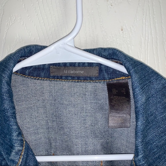 Liz Claiborne Denim Button Up Jacket Size S - Picture 3 of 7